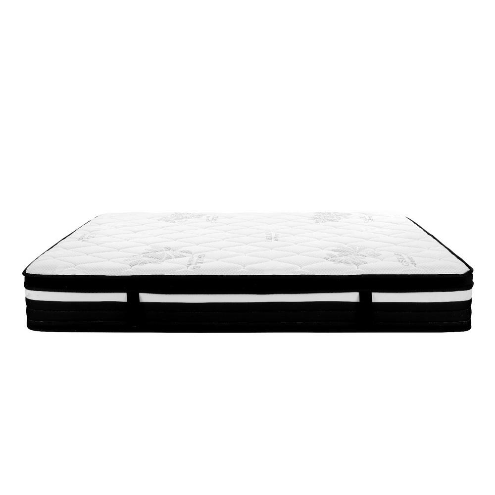 Giselle Bedding Regine Euro Top Pocket Spring Mattress, 28cm thick, featuring Belgium knitted fabric and 7-zone pocket spring system.